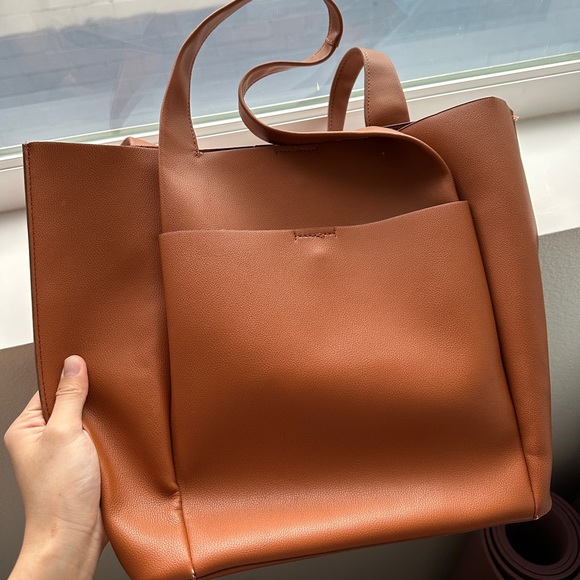 ZARA Leather Tote - Picture 1 of 4